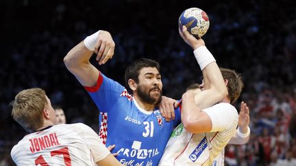 La Norvège affronte la Croatie en demi-finale du Mondial de handball, vendredi 27 janvier 2017, à Paris. (THOMAS SAMSON / AFP)