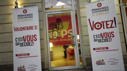 Le siège du PS, rue de Solférino à Paris, le 15 décembre 2016. (DENIS ALLARD/REA)