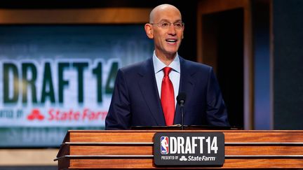 Adam Silver lors de la dernière Draft NBA (MIKE STOBE / GETTY IMAGES NORTH AMERICA)