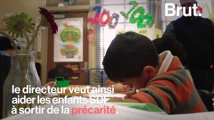 À l'école primaire Telfair, dans la banlieue de Los Angeles, les enfants les plus nécessiteux bénéficient de l’aide de l’établissement.