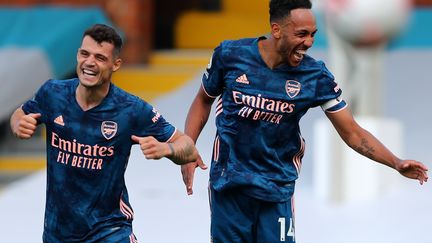 Pierre-Emerick Aubameyang et Arsenal peuvent sourire (CLIVE ROSE / POOL)