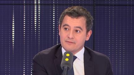 Gérald Darmanin, ministre de l'Action et des Comptes publics, invité jeudi 20 décembre de franceinfo.&nbsp; (FRANCEINFO / RADIOFRANCE)