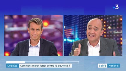 Le journaliste Etienne Lefebvre et l'économiste Christophe Ramaux (France 3)