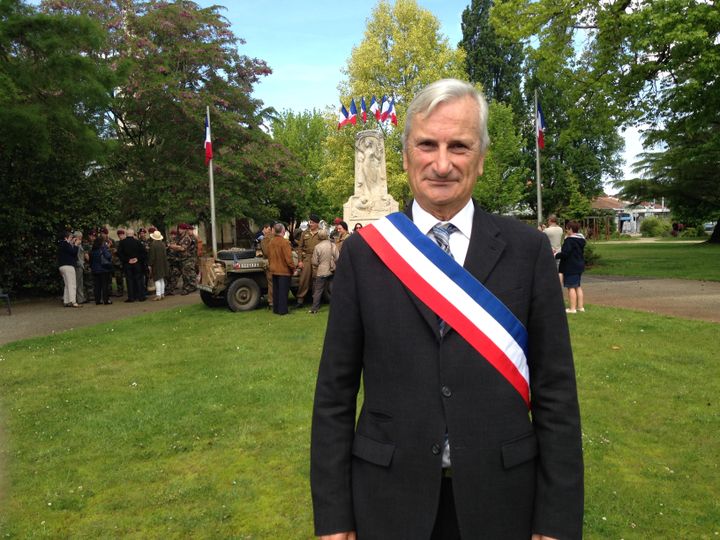 Christian Plantier, maire sans étiquette de Mimizan (Landes), le 8 mai 2017.&nbsp; (MARGAUX DUGUET / FRANCEINFO)