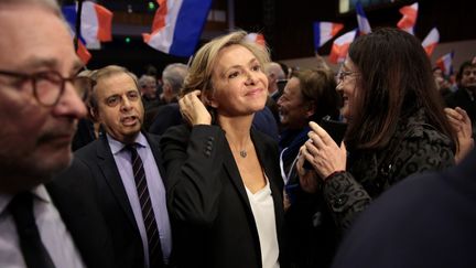 Valérie Pécresse lors d'un meeting à Issy-les-Moulineaux (Hauts-de-Seine), le 9 décembre 2015. (MAXPPP)