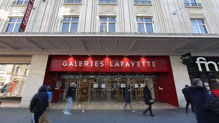 Les Galeries Lafayette à Amiens (Somme), le 13 février 2023. (FRED HASLIN / MAXPPP)