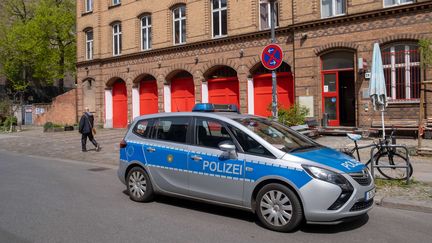 Un véhicule de police à Berlin (Allemagne), le 4 mai 2023. (SNAPSHOT PHOTOGRAPHY / T SEELIGER / SIPA)