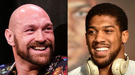 Tyson Fury et Anthony Joshua s'affronteront le 14 août prochain. (RINGO CHIU / AFP)