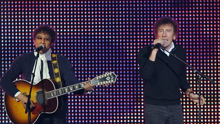 Alain Souchon et Laurent Voulzy en janvier 2010 au Zénith à Paris
 (BERTRAND LANGLOIS / AFP)