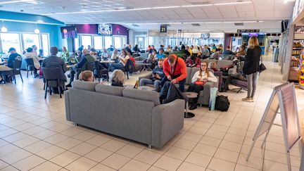 Un hall de l'aéroport d'Oslo (Norvège), le 2 septembre 2019. (NICOLAS ECONOMOU / NURPHOTO / AFP)