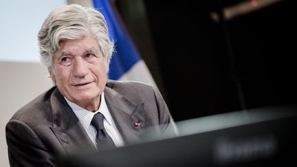 Le patron du groupe Publicis, Maurice Lévy, lors d'un séminaire du Medef, le 13 octobre 2014 à Paris. (MAXPPP)