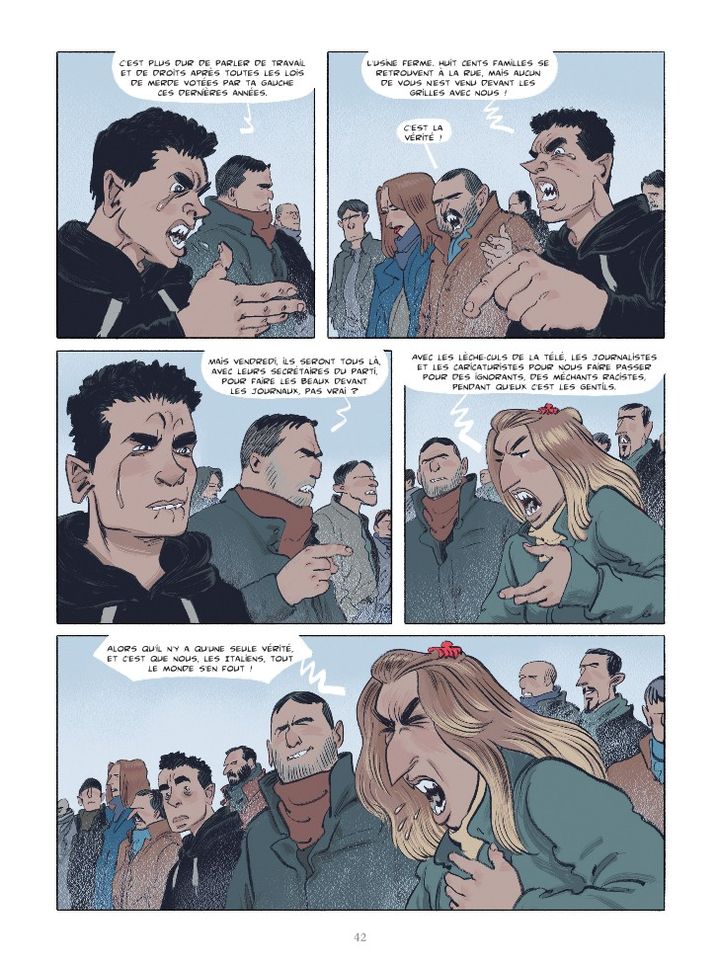 Extrait de la BD "Les Ennemis du peuple" d'Emiliano Pagani et Vincenzo Bizzarri. (EDITIONS GLENAT)