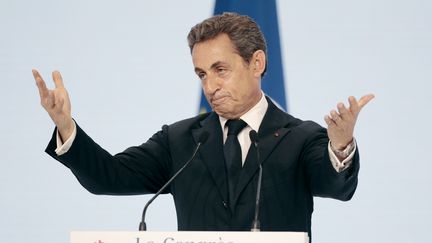 Nicolas Sarkozy lors du congr&egrave;s des R&eacute;publicains, le 30 mai 2015, &agrave; Paris. (CHARLY TRIBALLEAU / AFP)