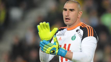 Le gardien de Saint-Etienne, St&eacute;phane Ruffier, le 10 mai 2014.&nbsp; (JEAN-SEBASTIEN EVRARD / AFP)