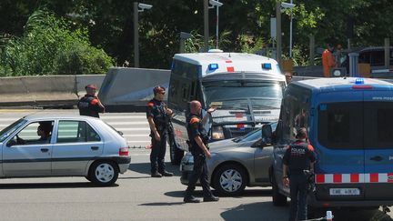 Frontière franco-espagnole, La Jonquera- août 2017 (RAYMOND ROIG / AFP)