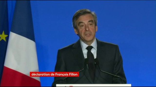 "Par ce déchaînement disproportionné (...)Ce n'est pas moi qu'on assassine, c'est l'élection présidentielle" déclare #Fillon