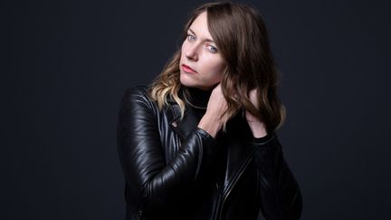 Portrait de la romancière Polina Panassenko, Manosque, 24 septembre 2022 (JOEL SAGET / AFP)