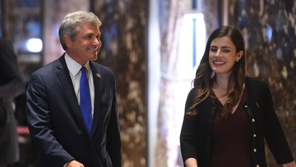 Madeleine Westerhout à la Trump Tower, le 29 novembre 2016, à New York.&nbsp; (TIMOTHY A. CLARY / AFP)