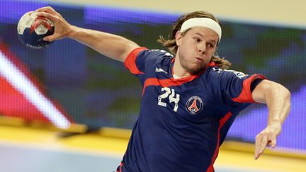 Mikkel Hansen, comme Karabatic, est attendu au tournant.  (KENZO TRIBOUILLARD / AFP)