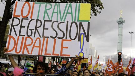 Manifestation contre la loi El Khomri, le 15 septembre 2016 à Paris.&nbsp; (GETTY IMAGES)