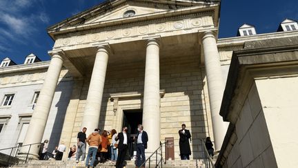 Le palais de justice de Pau (Pyrénées-Atlantiques), le 8 octobre 2020. (GAIZKA IROZ / AFP)