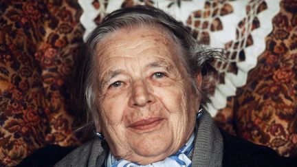 L'auteure Marguerite Yourcenar dans les années 1980. (STAFF / AFP)