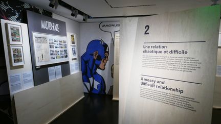 Shoah et bande dessinée, au Mémorial de la Shoah à Paris, jusqu'au 30 octobre. (JEAN-LUC GRZESKOWIAK / RADIO FRANCE)