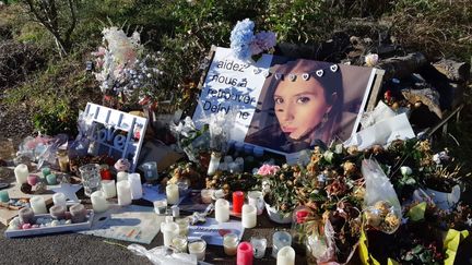 Hommage à Delphine Jubillar, disparue dans le Tarn à Cagnac-les-Mines en décembre 2020, le 14 décembre2021.&nbsp; (PASCALE DANYEL / FRANCE BLEU OCCITANIE)