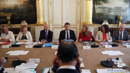 Le premier conseil des ministres après les vacances d'été a eu lieu le 28 août 2017. (CHRISTIAN HARTMANN / POOL)