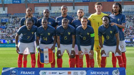 L'Equipe de France Espoirs face au Mexique, le 16 juin 2023. (SEBASTIEN RICOU / MAXPPP)