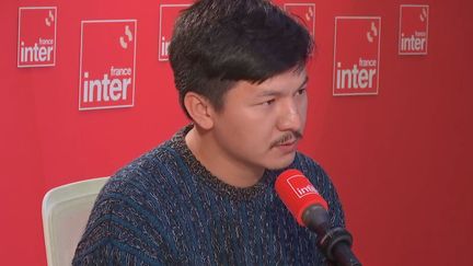 Le journaliste franco-afghan Mortaza Behboudi, le 24 octobre 2023 sur France Inter. (FRANCE INTER / RADIO FRANCE)