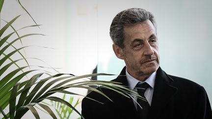 L'ancien chef de l'Etat Nicolas Sarkozy, le 21 mars 2019 à Paris. (PHILIPPE LOPEZ / AFP)