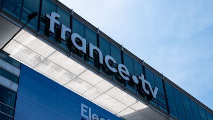 Le siège de France Télévisions, dans le 15e arrondissement de Paris, le 10 juin 2021. (RICCARDO MILANI / HANS LUCAS / AFP)