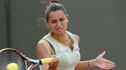 Amandine Hesse a tout tenté pour ses grands débuts dans le tableau final (KENZO TRIBOUILLARD / AFP)