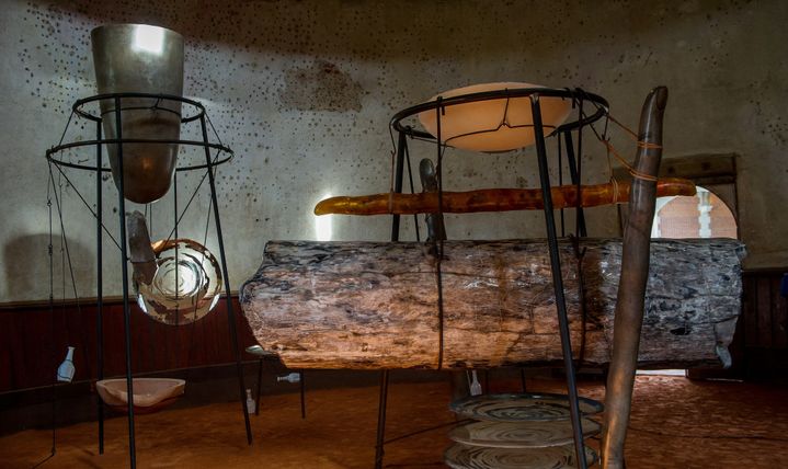 "Moi, Vous et la Lune" de Tunga, au château de Chaumont-sur-Loire (3 avril 2016)
 (Guillaume Souvant / AFP)