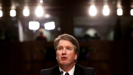 Le juge Brett Kavanaugh lors de son audition devant la commission judiciaire du Sénat, le 4 septembre 2018, à Washington (Etats-Unis).&nbsp; (JOSHUA ROBERTS / REUTERS)