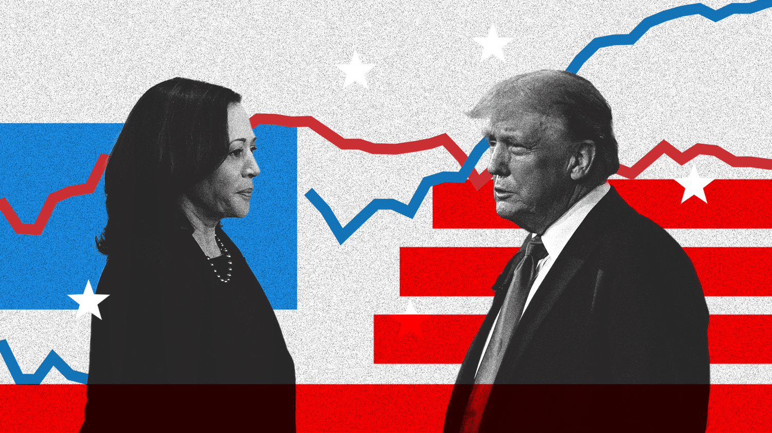 Kto prowadzi w sondażach, Kamala Harris czy Donald Trump?