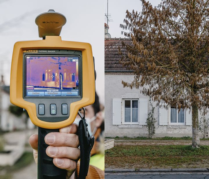 L'isolation d'une habitation à Saint-Laurent-Nouan (Loir-et-Cher), le 24 février 2022. (PIERRE MOREL / FRANCEINFO)