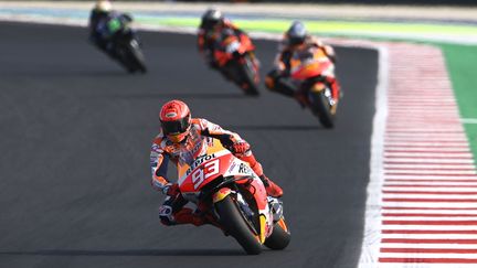 Marc Marquez lors du Grand Prix d'Emilie-Romagne, le 24 octobre 2021. (GARETH HARFORD / RED BULL CONTENT POOL)