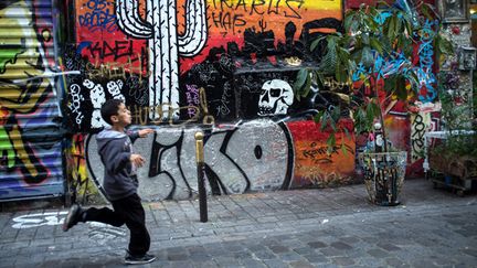  (La rue Denoyez, dans le quartier de Belleville à Paris, l'un de ceux décrits comme "no go zone" par la chaîne Fox News © Maxppp)