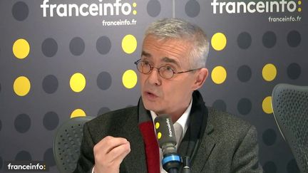 Yves Veyrier, le secrétaire général de Force Ouvrière, invité de franceinfo le 7 janvier 2020. (FRANCEINFO / RADIO FRANCE)