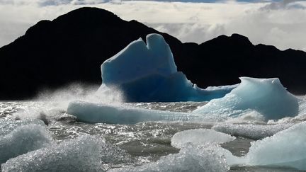 Les restes de glaciers dans la région de Magallanes (Chili). (JOHAN ORDONEZ / AFP)