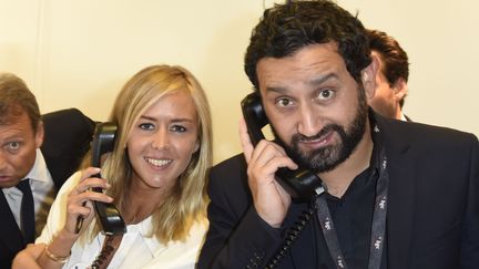 Enora Malagré et Cyril Hanouna, le 11 septembre 2015 à Paris. (EREZ LICHTFELD / SIPA)