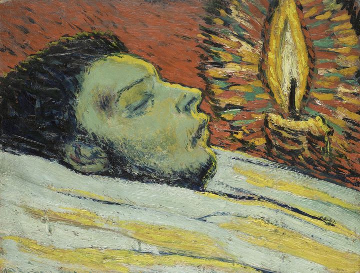 Pablo Picasso, "La Mort de Casagemas", 1901, Paris, Musée national Picasso-Paris, service de presse Musée national Picasso-Paris
 (Photo © RMN-Grand Palais (Musée national Picasso-Paris) / Mathieu Rabeau © Succession Picasso 2018)