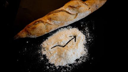 Le prix de la baguette, autour de 90 centimes, pourrait prochainement augmenter selon la Confédération nationale de la boulangerie pâtisserie française.&nbsp; (SANDRINE MARTY / HANS LUCAS)