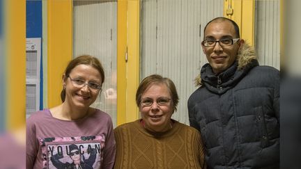 Aurélie, Françoise et Kévin à Bordeaux&nbsp; (REGIS PICART / FRANCEINFO)