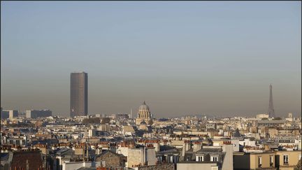 Vue de Paris sous la pollution atmosphérique. (LUC NOBOUT / MAXPPP)