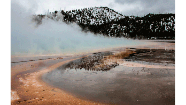 &nbsp; (Les geysers et les sources chaudes sont les autres attractions du parc. © Geo)