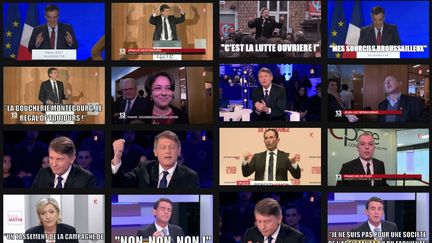 Franceinfo et l'Ina ont lancé, jeudi 12 janvier, une page Giphy consacrée à la vie politique française. (FRANCEINFO / GIPHY)