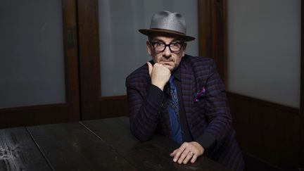 Elvis Costello le 17 septembre 2018 à New York (MATT LICARI / AP / SIPA)